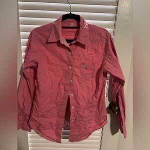 Wrangler Pink Button Down Shirt